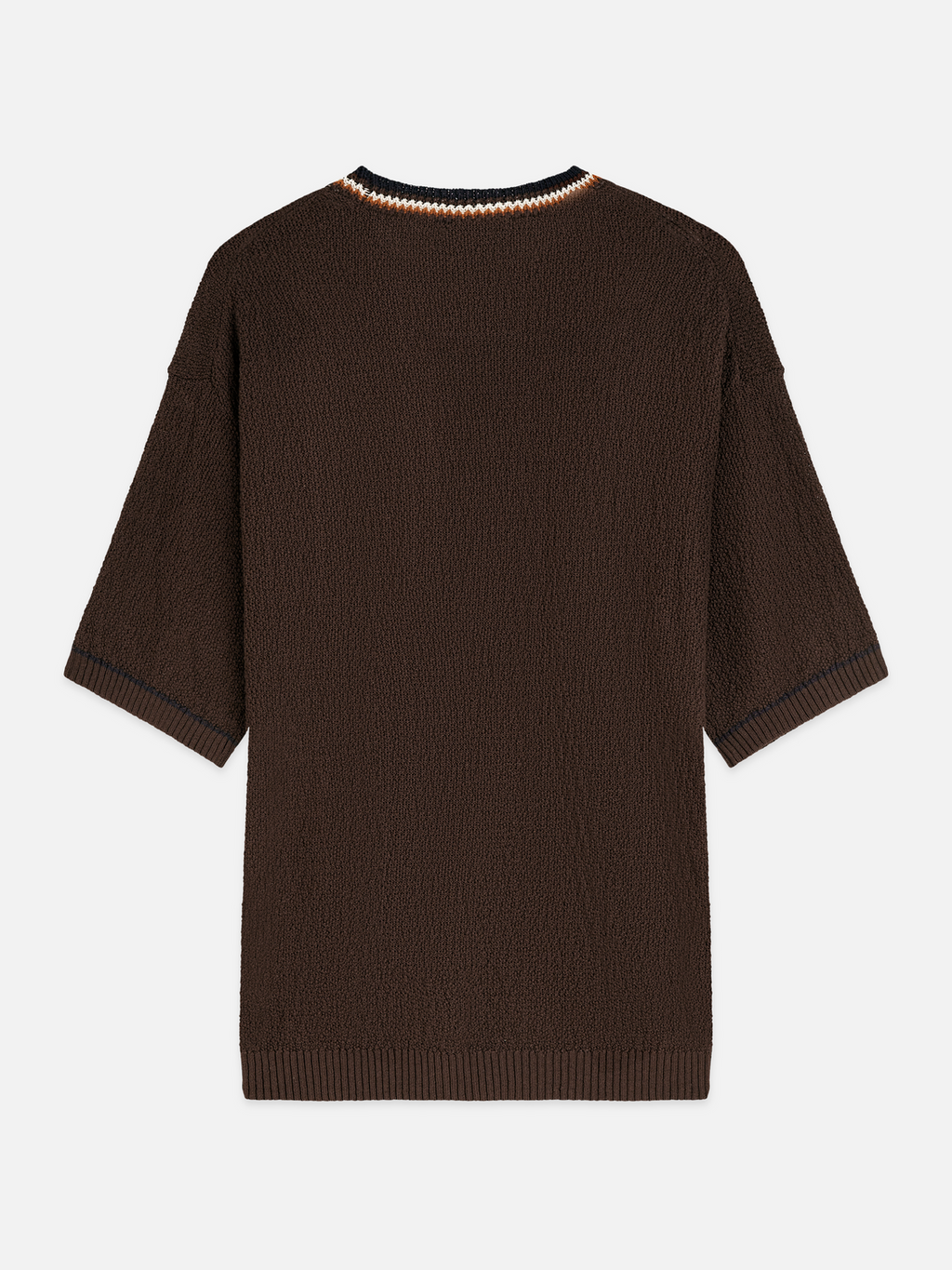 T-shirt décontracté en maille de coton et lin