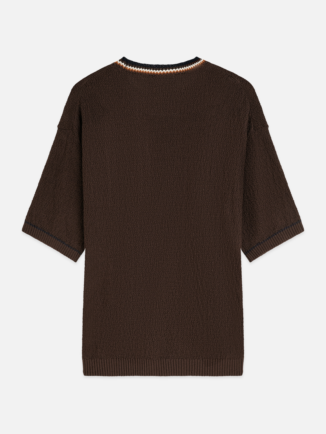 T-shirt décontracté en maille de coton et lin