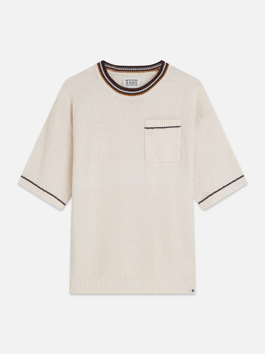 Knitted Cotton Linen-Blend Relaxed-Fit T-Shirt