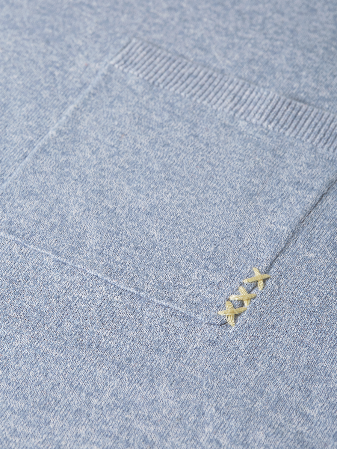 Linen-Blend Melange Regular-Fit Pullover