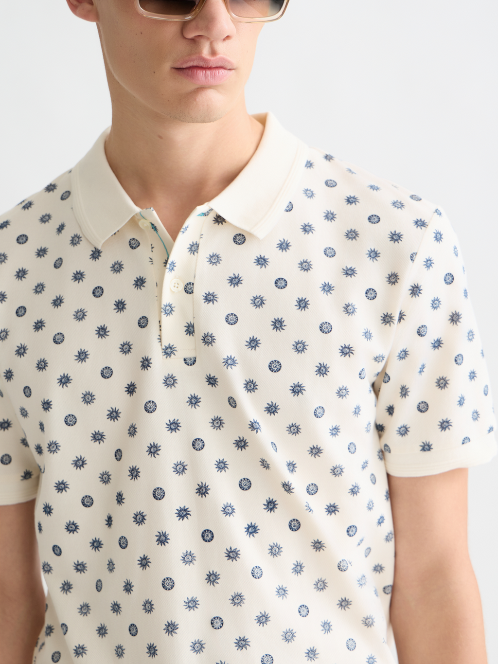 Microprinted Regularfit Polo