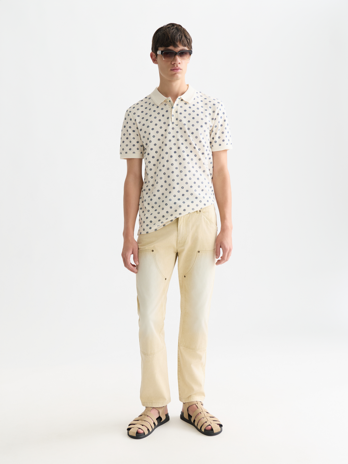 Microprinted Regularfit Polo