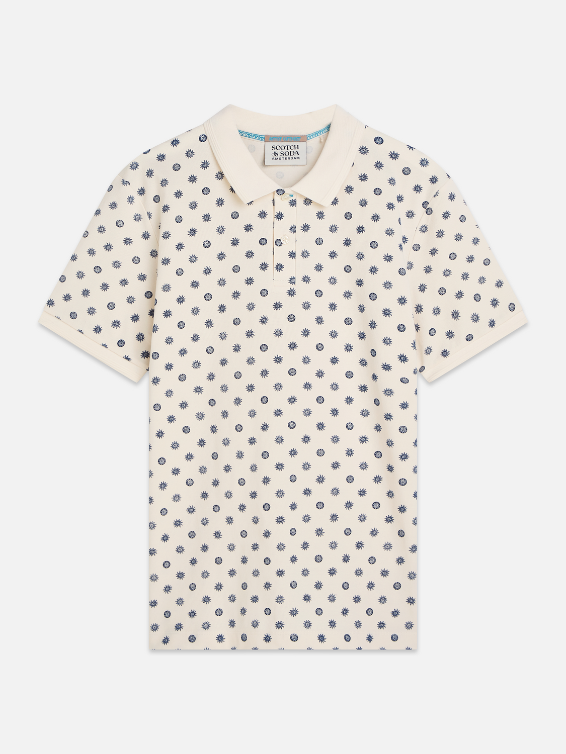 Microprinted Regularfit Polo