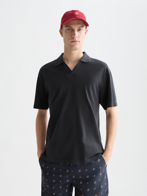 3 Crosses Pique Relaxed-Fit Garment-Dyed Polo
