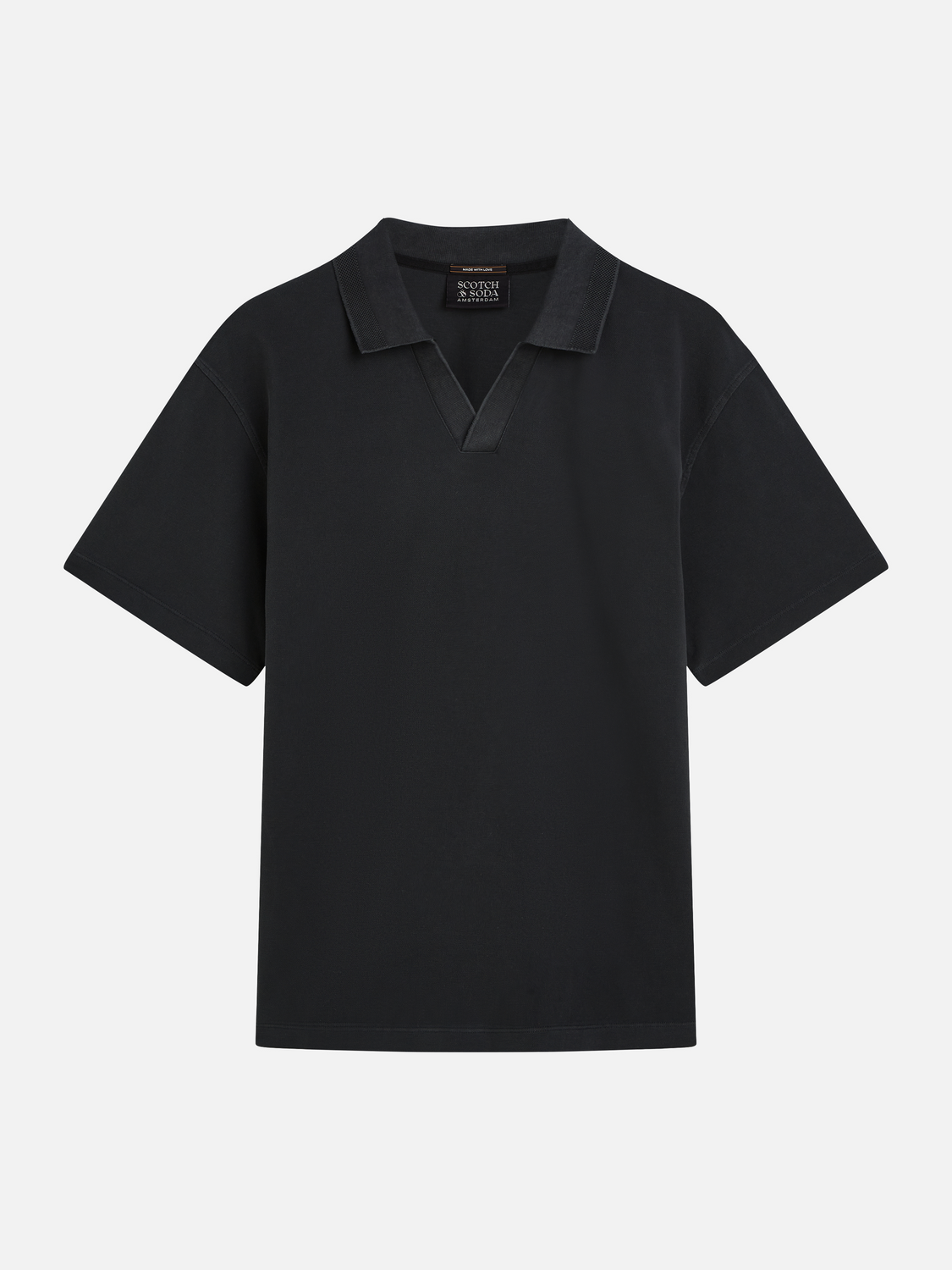 3 Crosses Pique Relaxed-Fit Garment-Dyed Polo