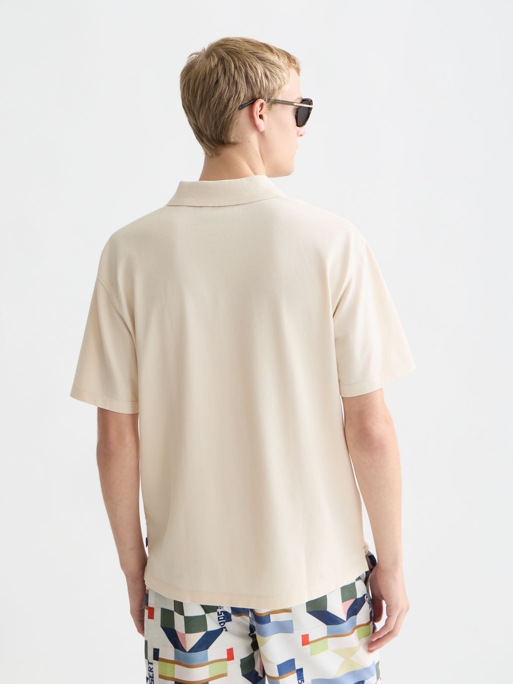 3 Crosses Pique Relaxed-Fit Garment-Dyed Polo