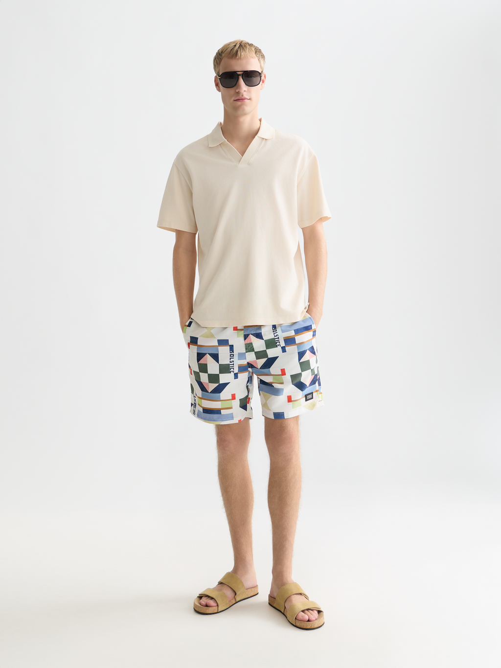 3 Crosses Pique Relaxed-Fit Garment-Dyed Polo