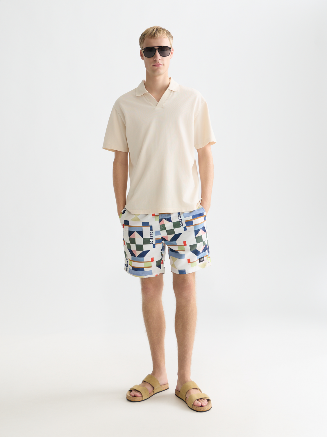 3 Crosses Pique Relaxed-Fit Garment-Dyed Polo