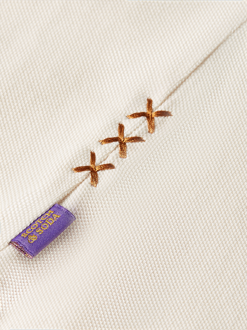 3 Crosses Pique Relaxed-Fit Garment-Dyed Polo