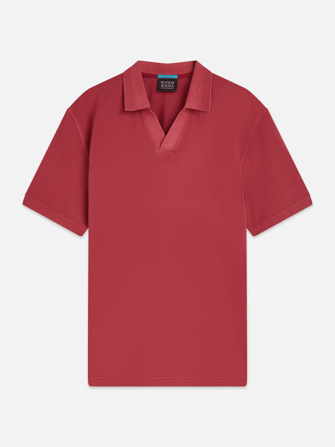 3 Crosses Pique Relaxed-Fit Garment-Dyed Polo