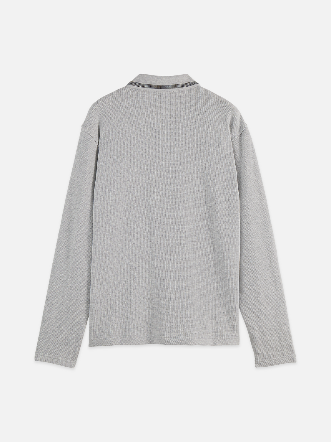 Structured Relaxed-Fit Long-Sleeved Polo