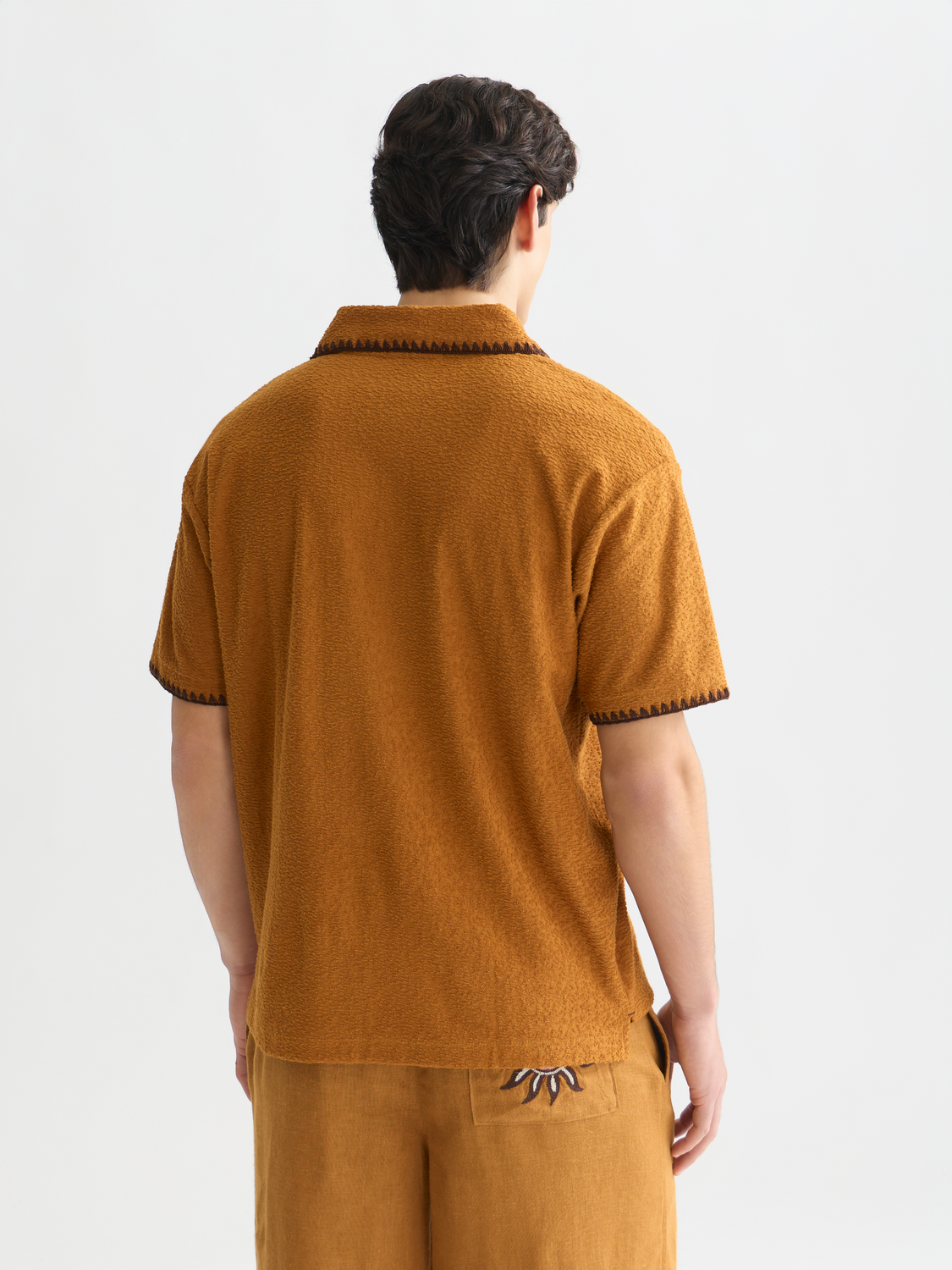 Relaxedfit Jacquard Towelling Polo