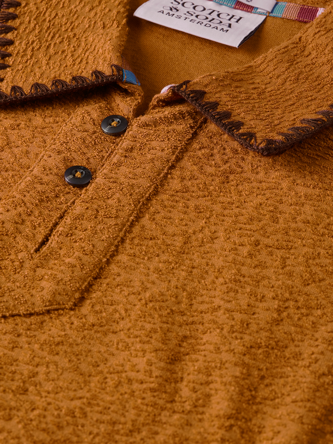 Relaxedfit Jacquard Towelling Polo