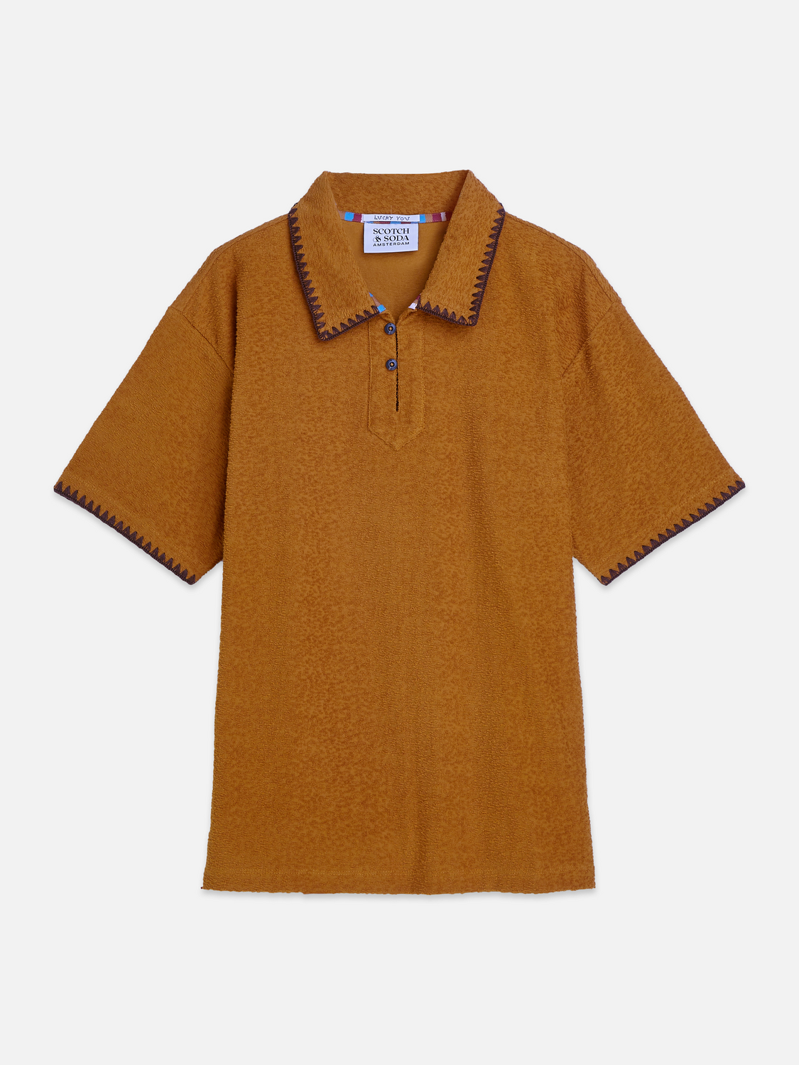 Relaxedfit Jacquard Towelling Polo