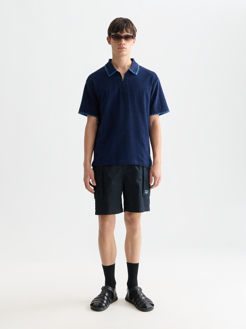 Relaxedfit Jacquard Towelling Polo