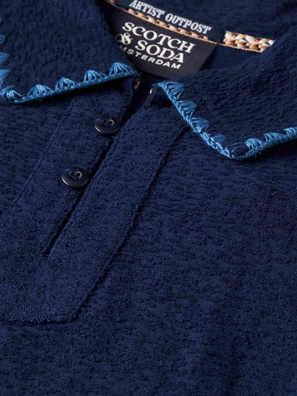 Relaxedfit Jacquard Towelling Polo