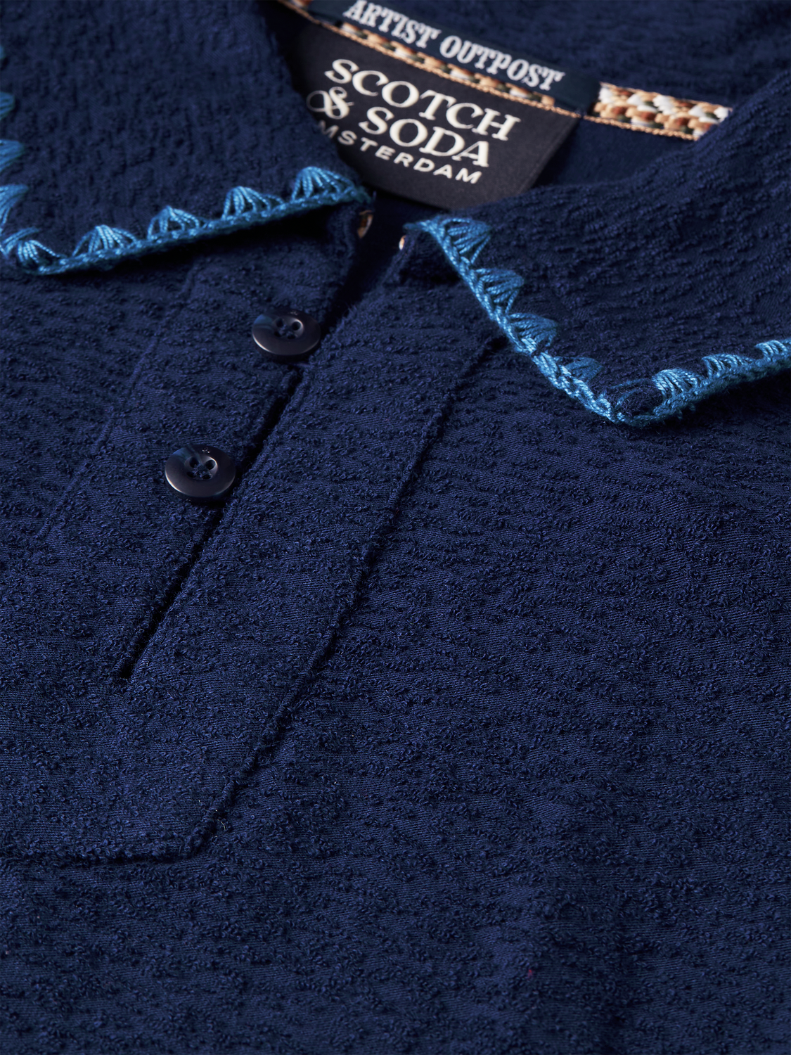 Relaxedfit Jacquard Towelling Polo