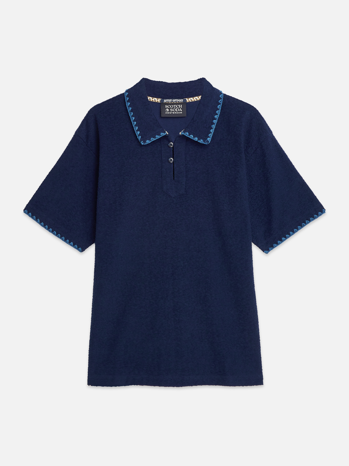 Relaxedfit Jacquard Towelling Polo