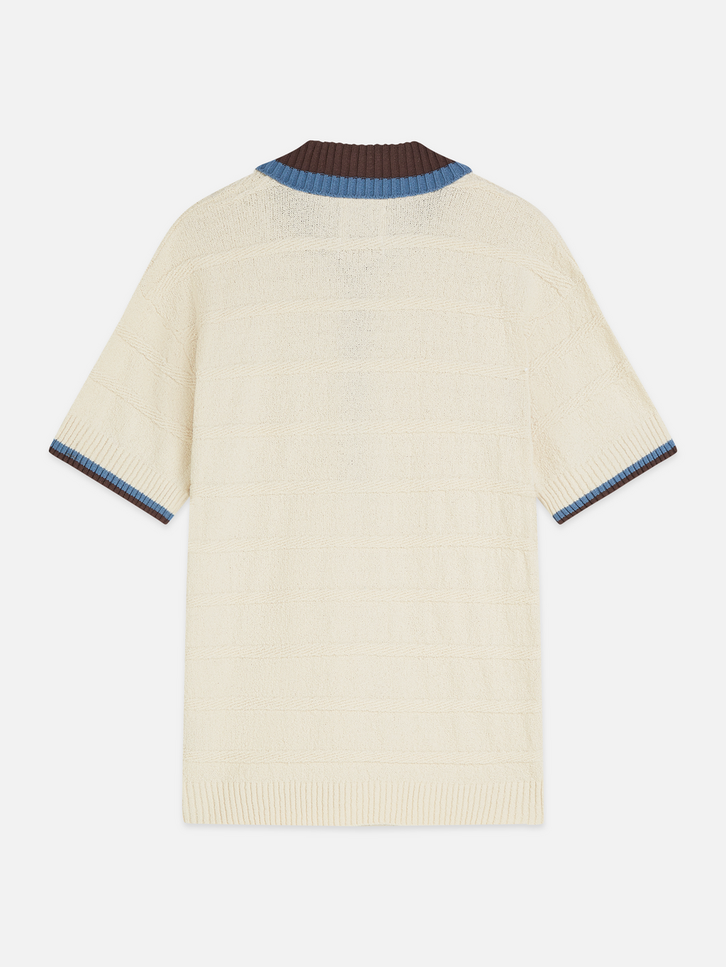 Structured Knitted Loose-Fit Polo