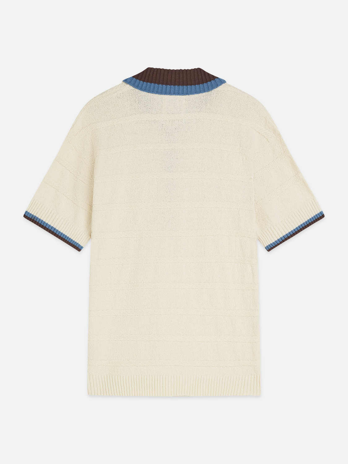 Structured Knitted Loose-Fit Polo