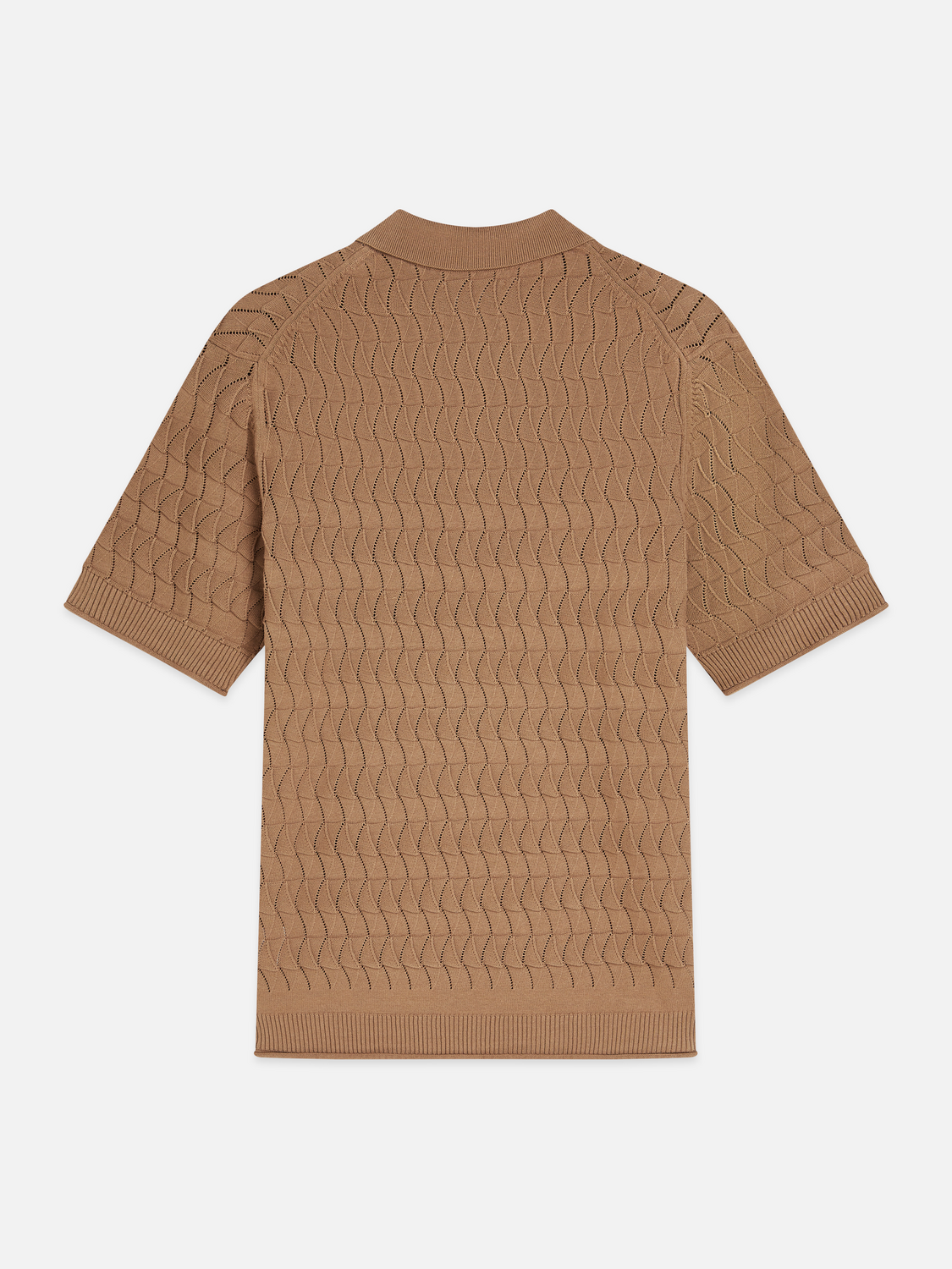 Pointelle Knitted Regular Fit Polo
