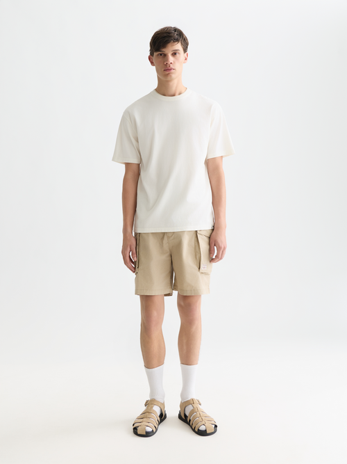 3 Kreuze Garment-Dyed T-Shirt mit entspannter Passform