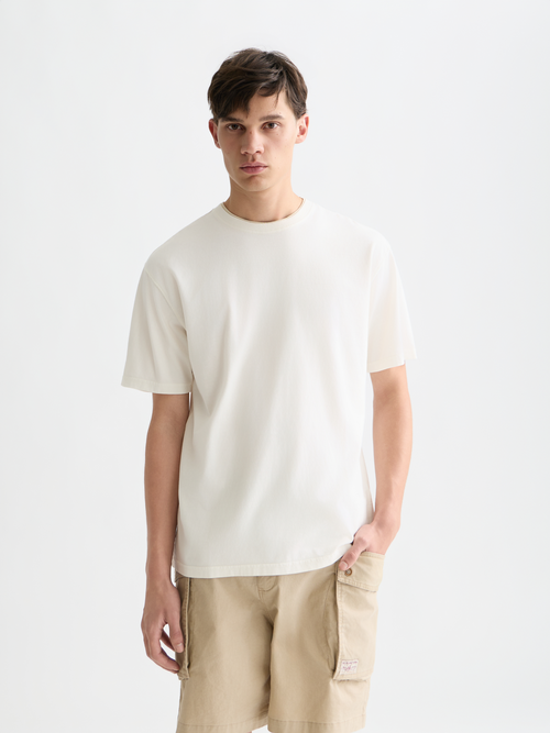 3 Kreuze Garment-Dyed T-Shirt mit entspannter Passform