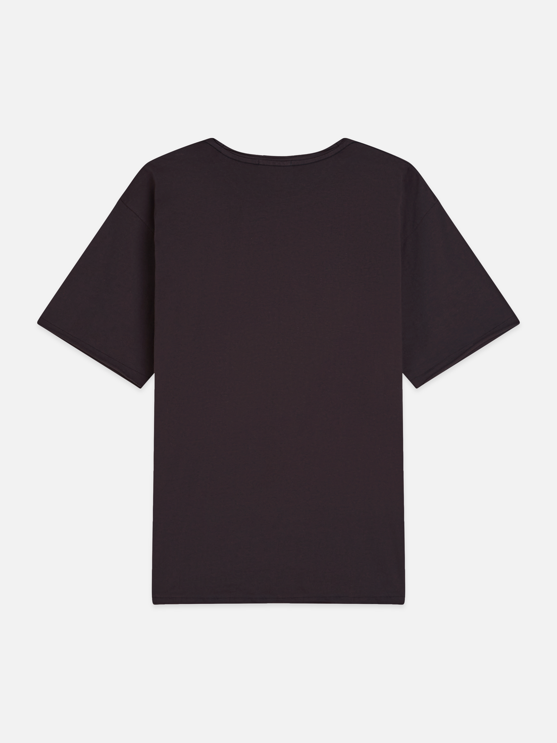 Garment-dyed T-Shirt in entspannter Passform mit offenen Kanten
