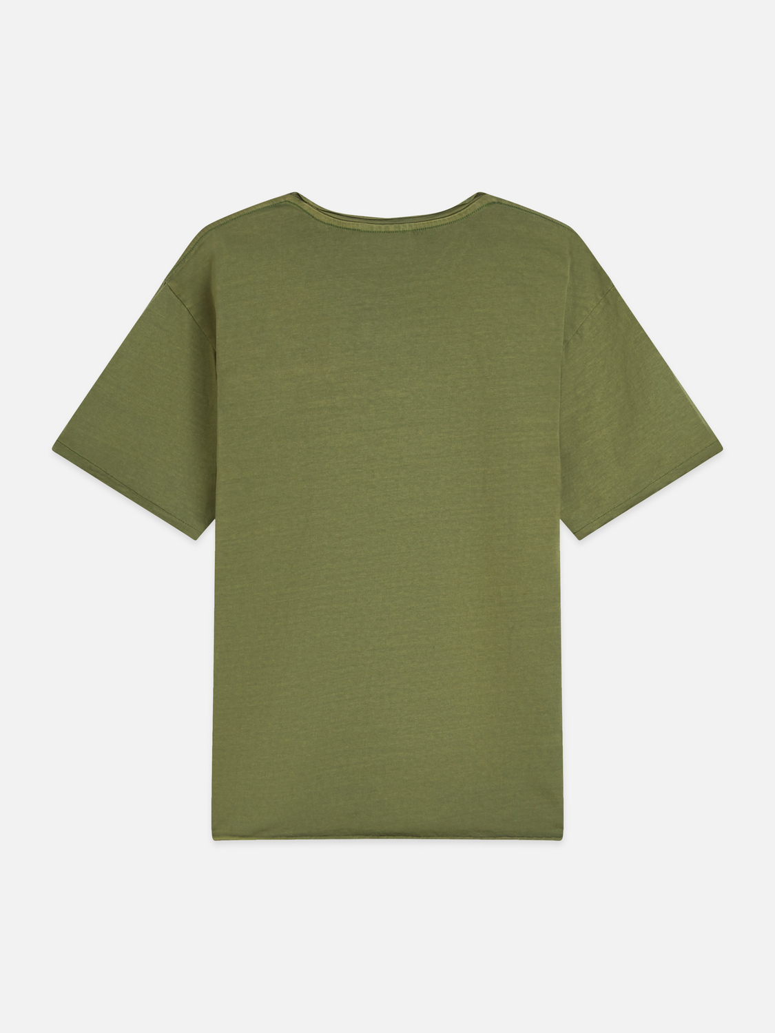 Essentials – Raw Edge Relaxed-Fit Garment Dyed T-Shirt
