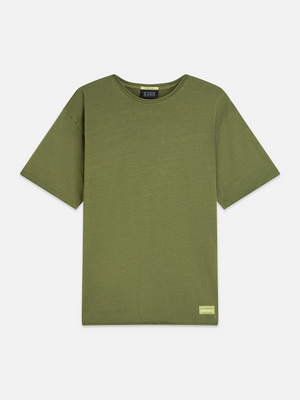 Essentials – Raw Edge Relaxed-Fit Garment Dyed T-Shirt
