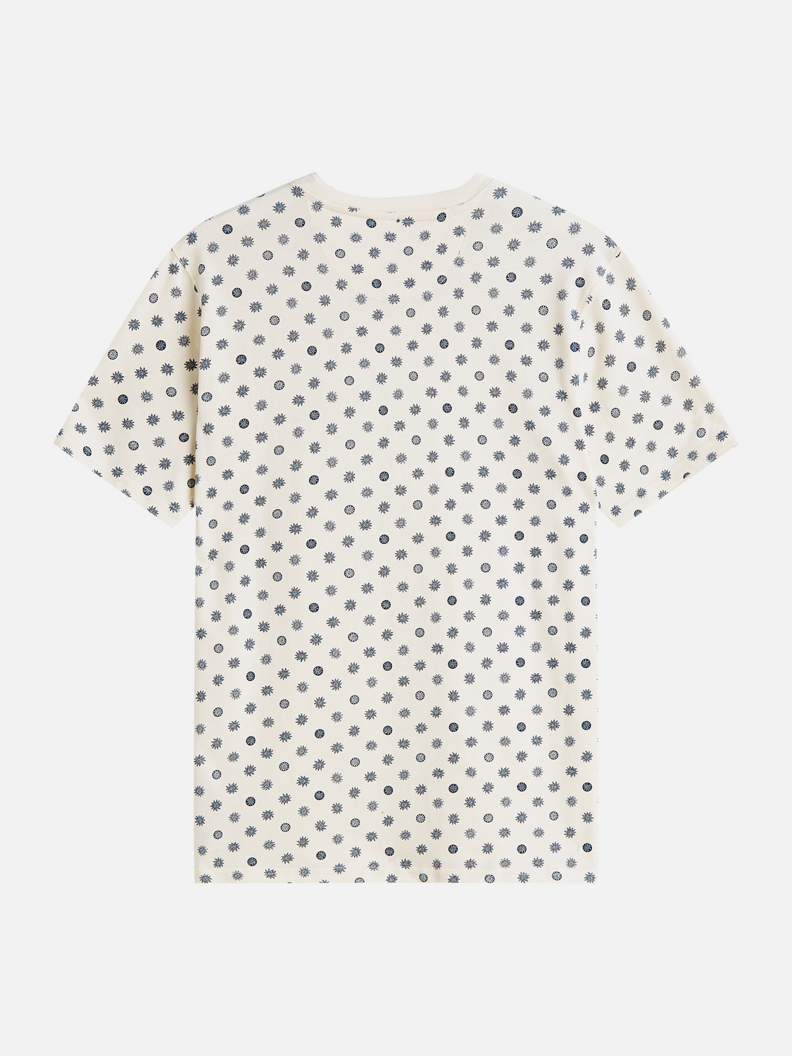 T-Shirt mit Mikroprint und regulärer Passform