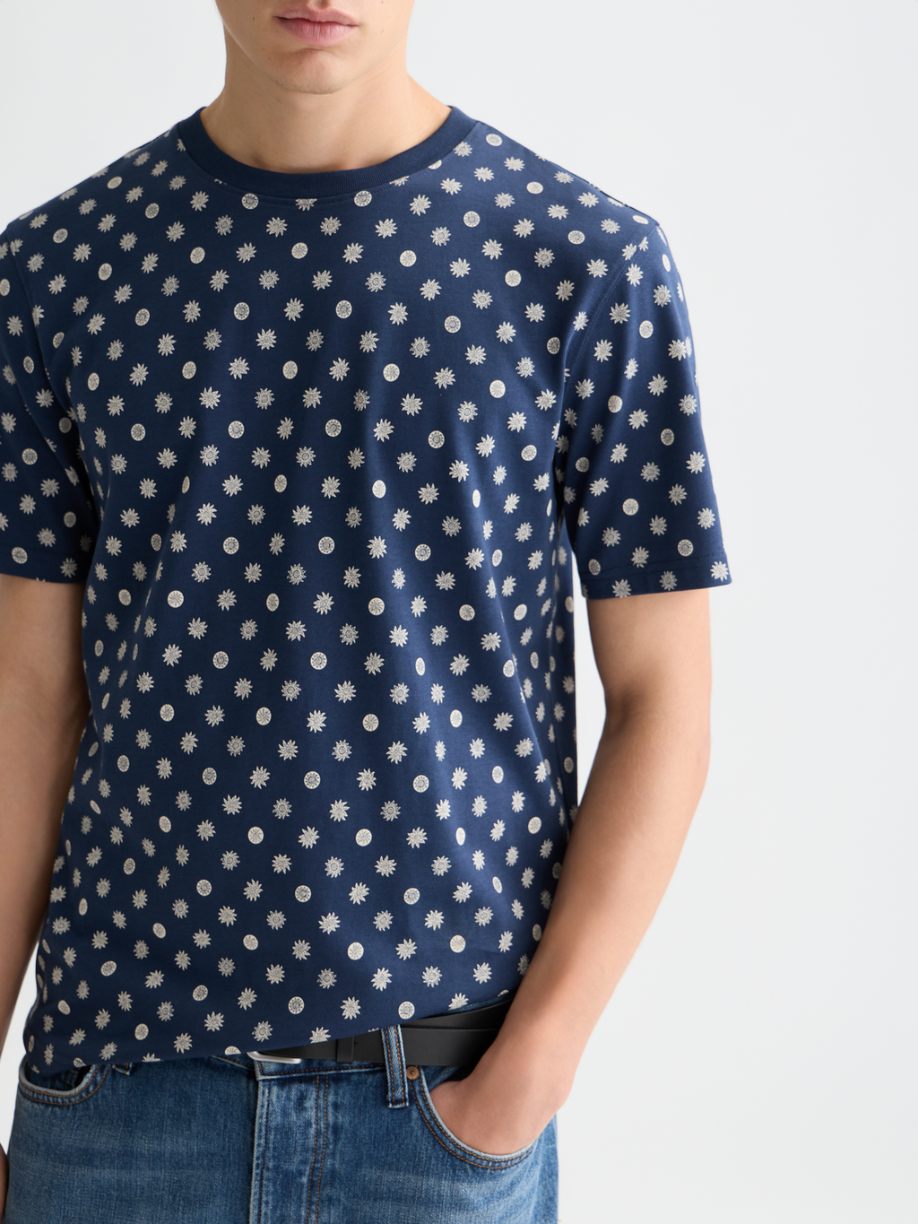 Micro-Printed Regular-Fit T-Shirt