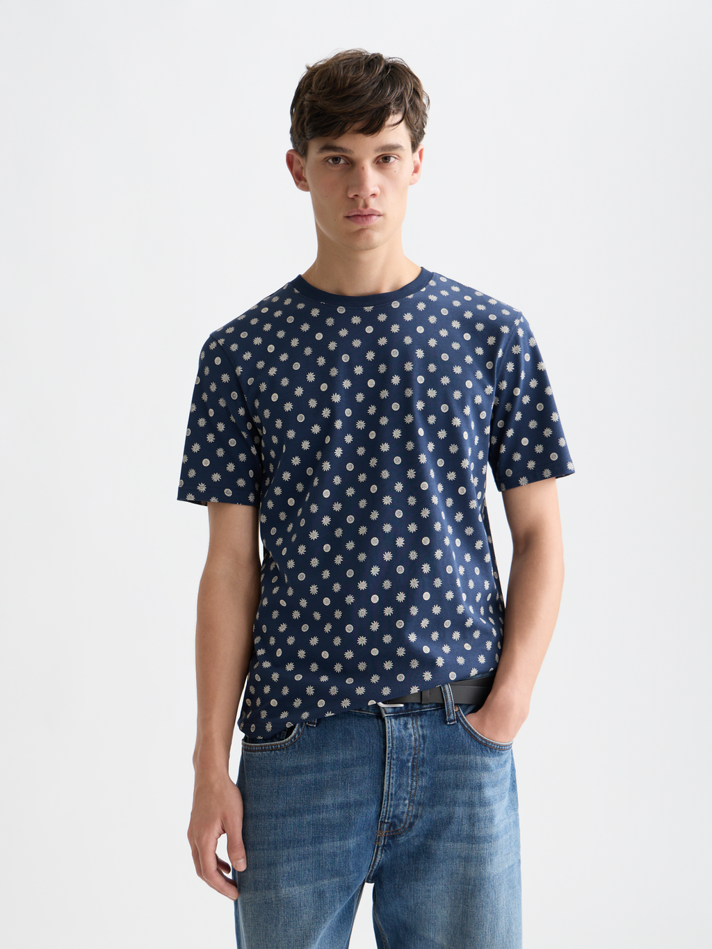 Micro-Printed Regular-Fit T-Shirt