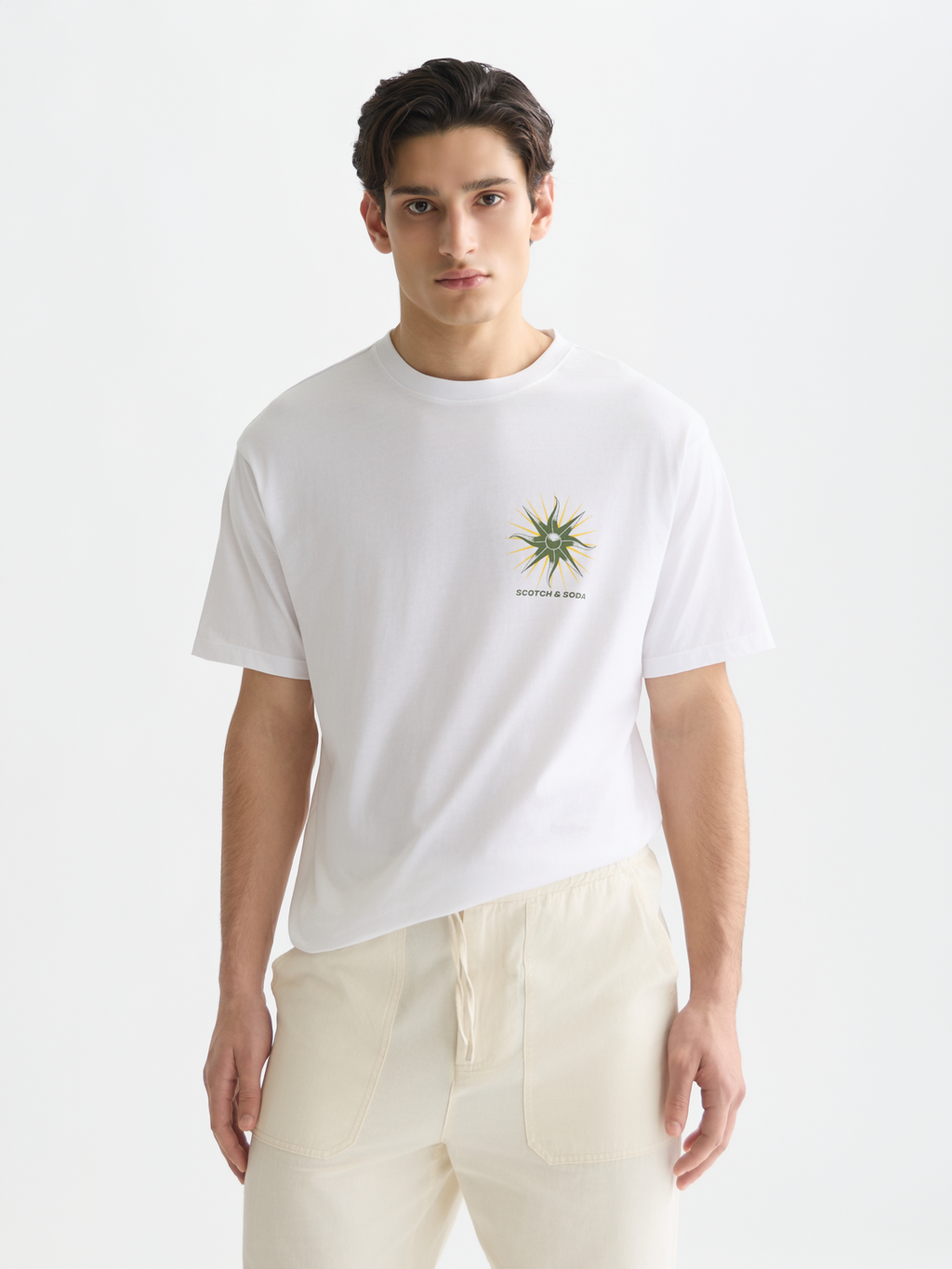 Front And Back Artwork Relaxed-Fit T-Shirt