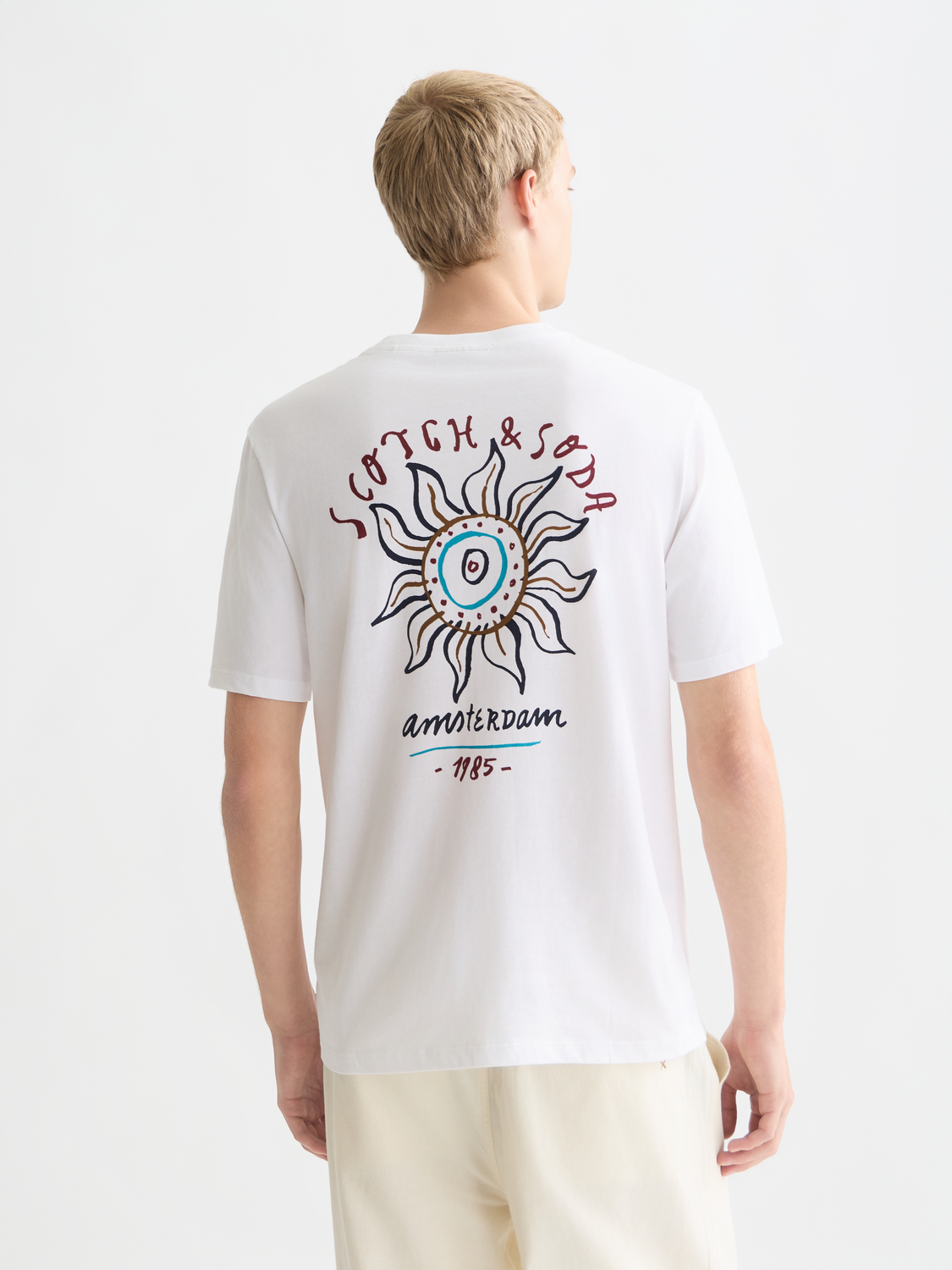 T-Shirt Regular Fit mit Vorder- und Rückseitenmotiv