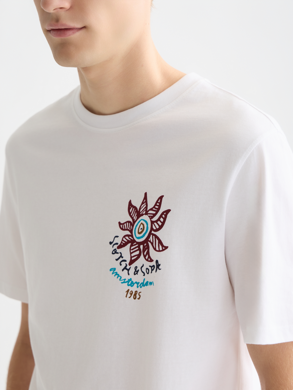 T-Shirt Regular Fit mit Vorder- und Rückseitenmotiv