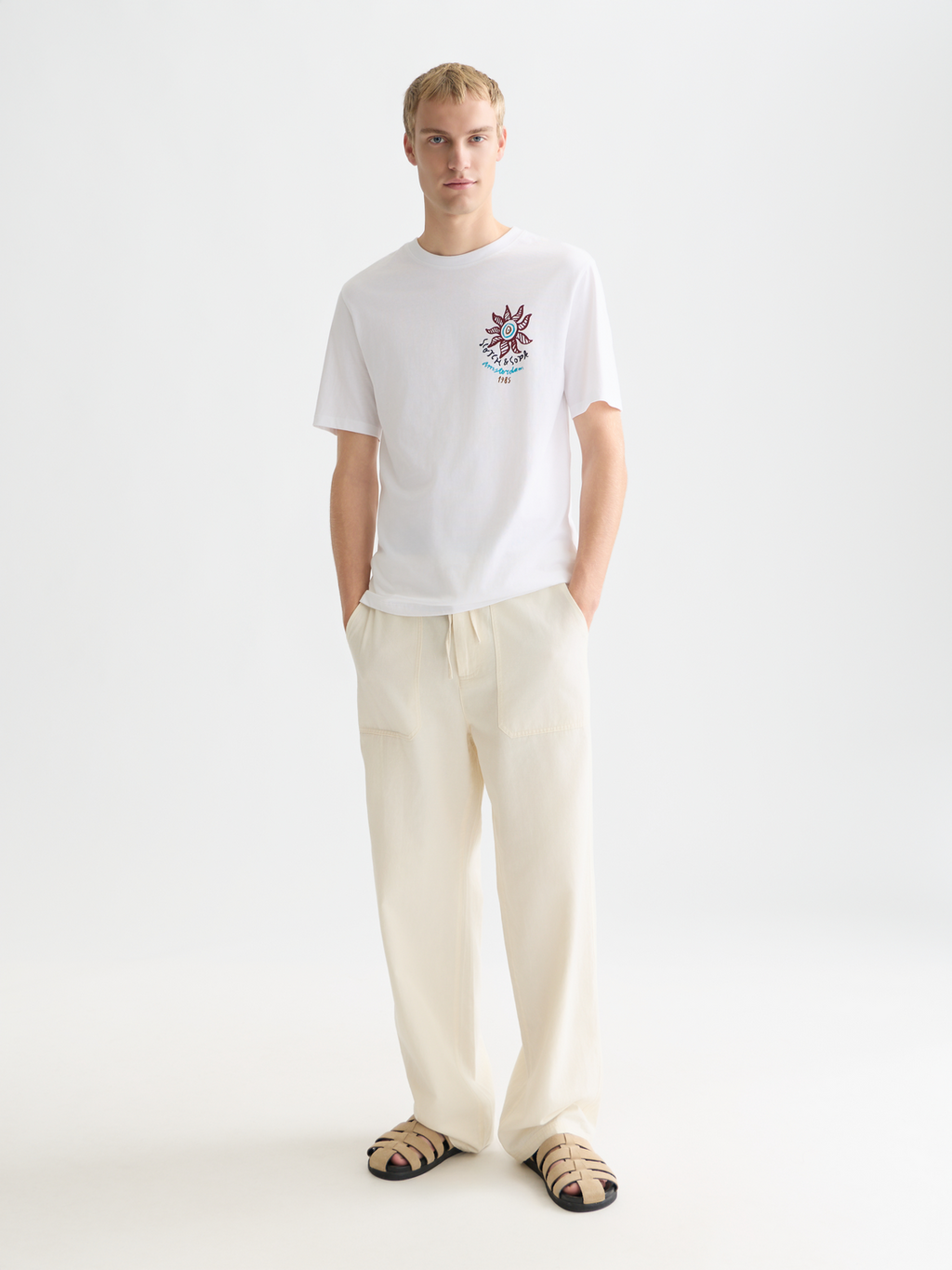 T-Shirt Regular Fit mit Vorder- und Rückseitenmotiv