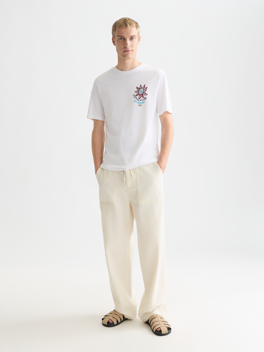 T-Shirt Regular Fit mit Vorder- und Rückseitenmotiv