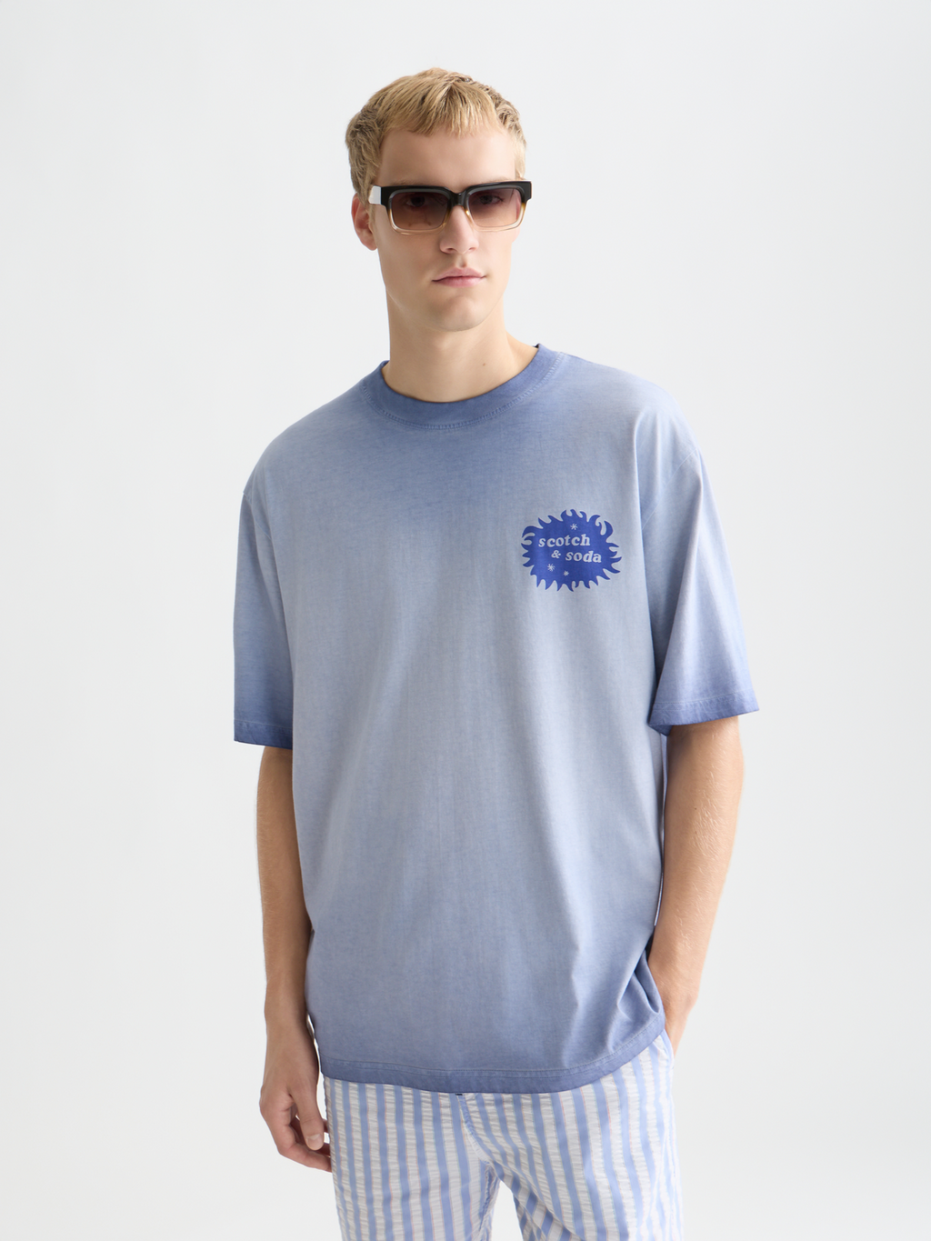 Front And Back Artwork Loose-Fit T-Shirt