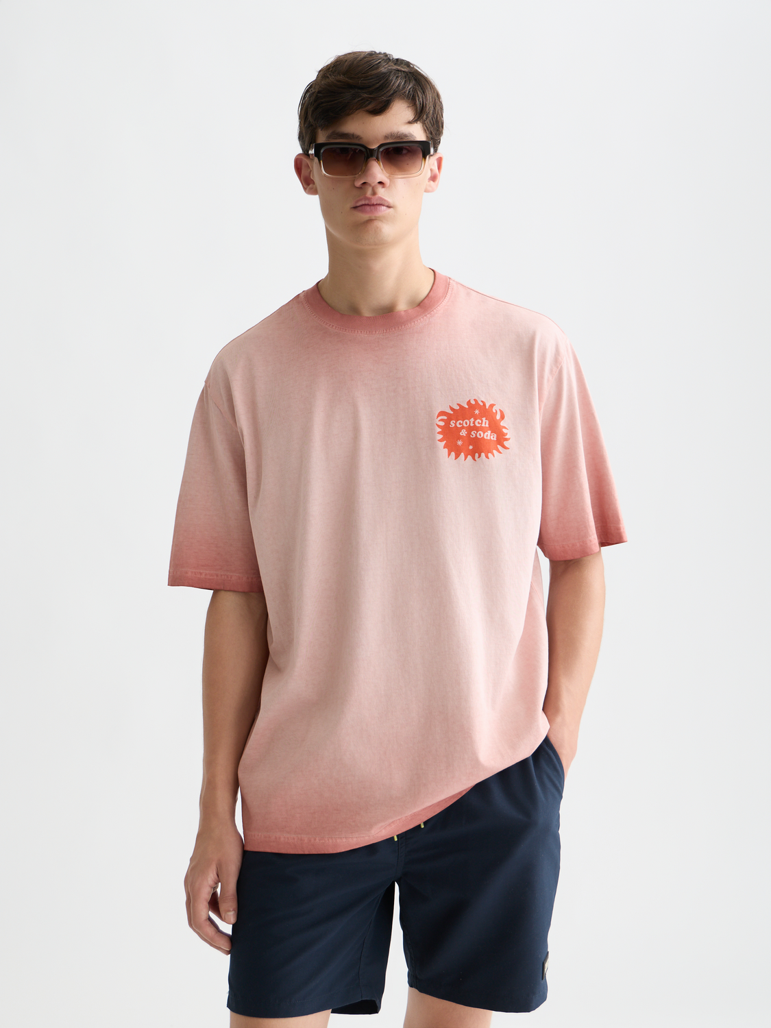 Front And Back Artwork Loose-Fit T-Shirt