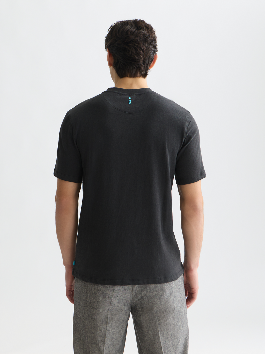 3 Crosses Cotton-Linen Regular-Fit T-Shirt