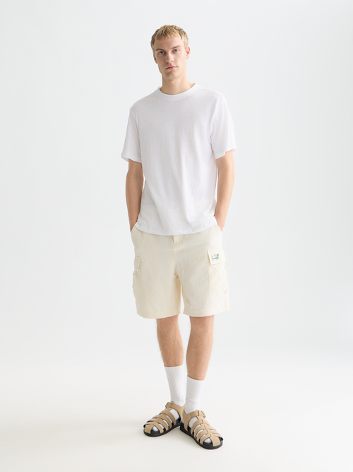 3 Crosses Cotton-Linen Regular-Fit T-Shirt