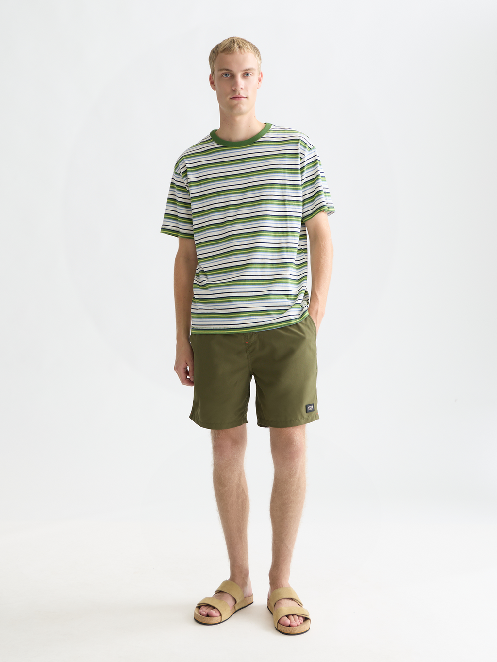 Relaxed-Fit Yarn Dyed T-Shirt