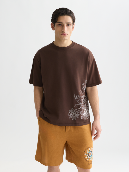 T-shirt ample brodé