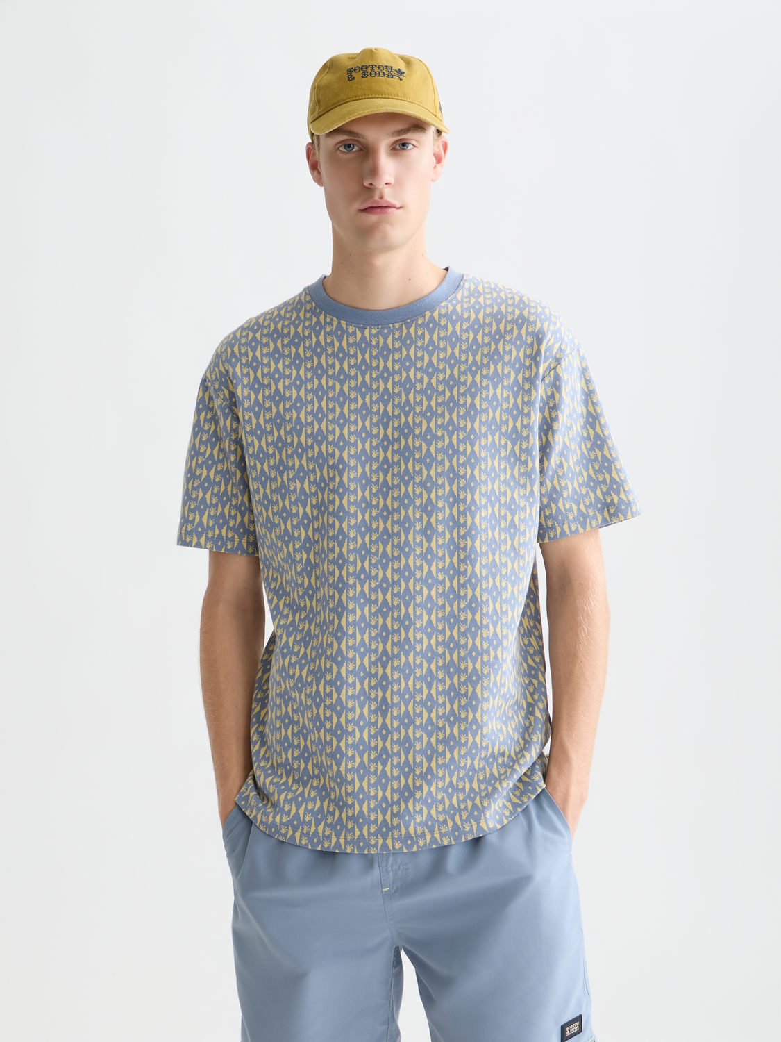 Jacquard Relaxed-Fit T-Shirt