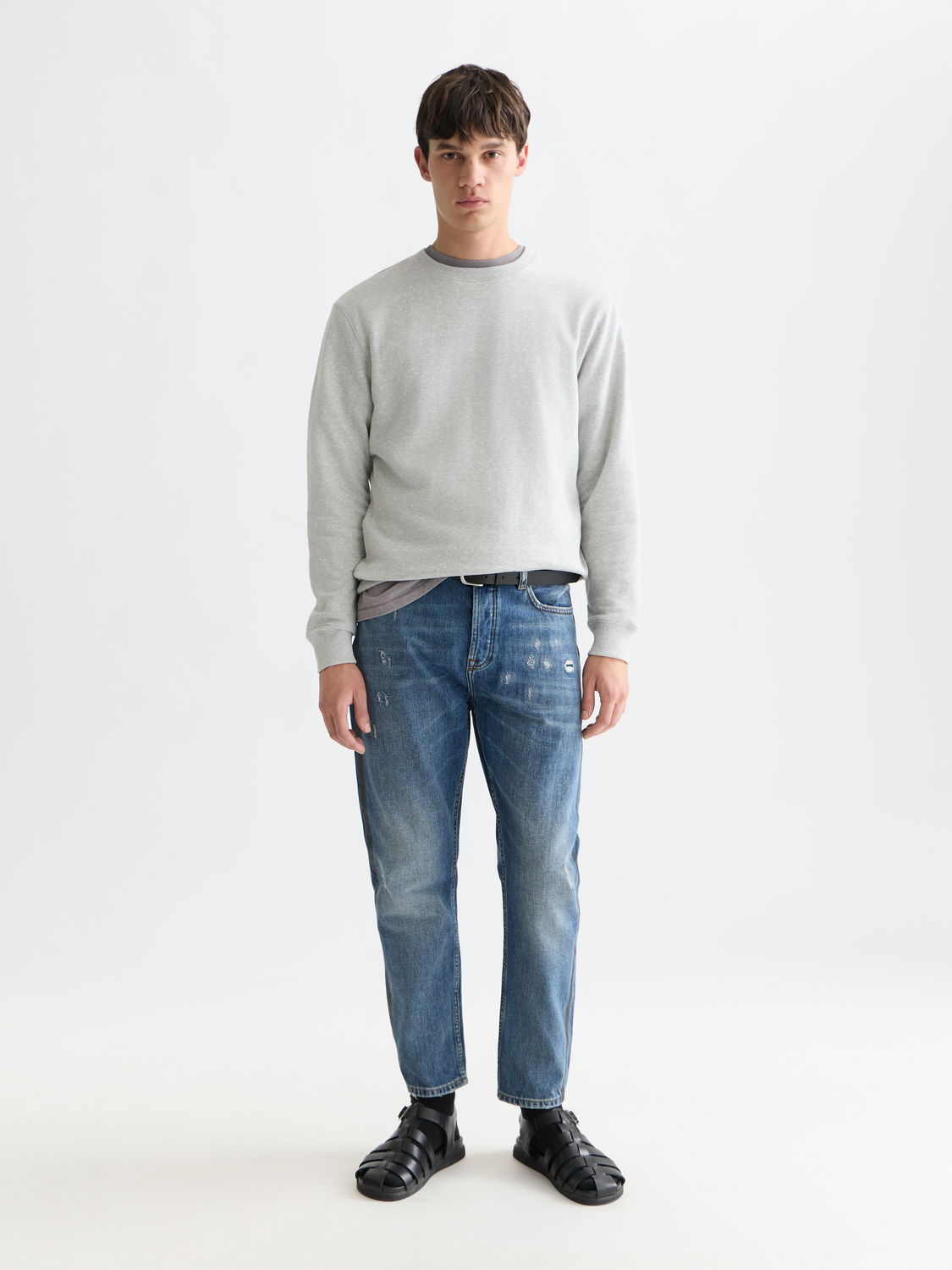 Sweat-shirt coupe classique Melange