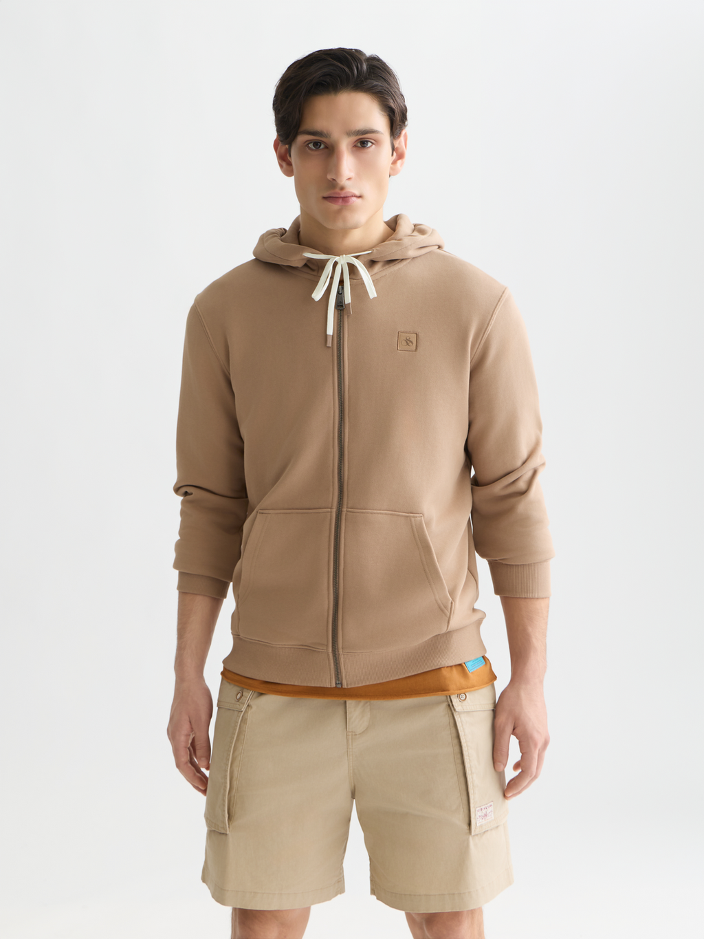 Logo Badge Regular-Fit Zip-Up Hoodie