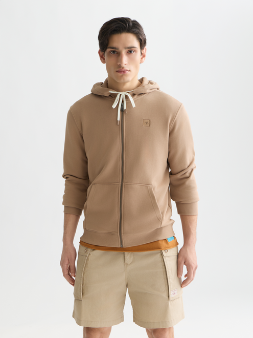 Logo Badge Regular-Fit Zip-Up Hoodie