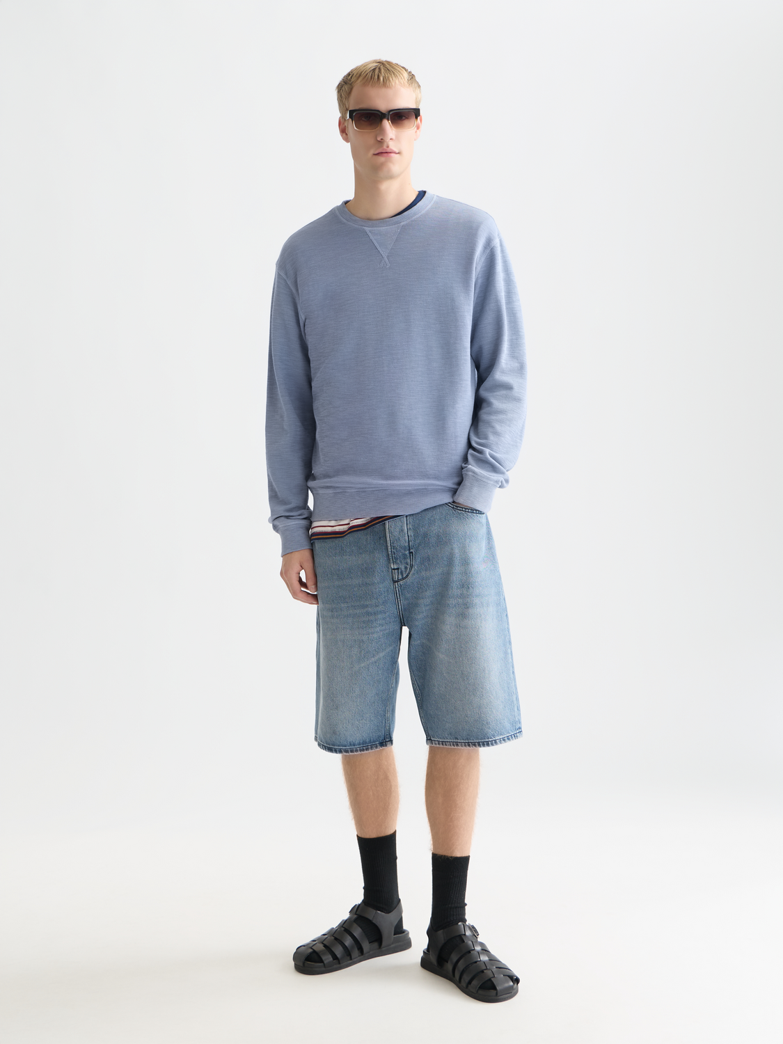 Garment Dyed Regular-Fit Sweatshirt