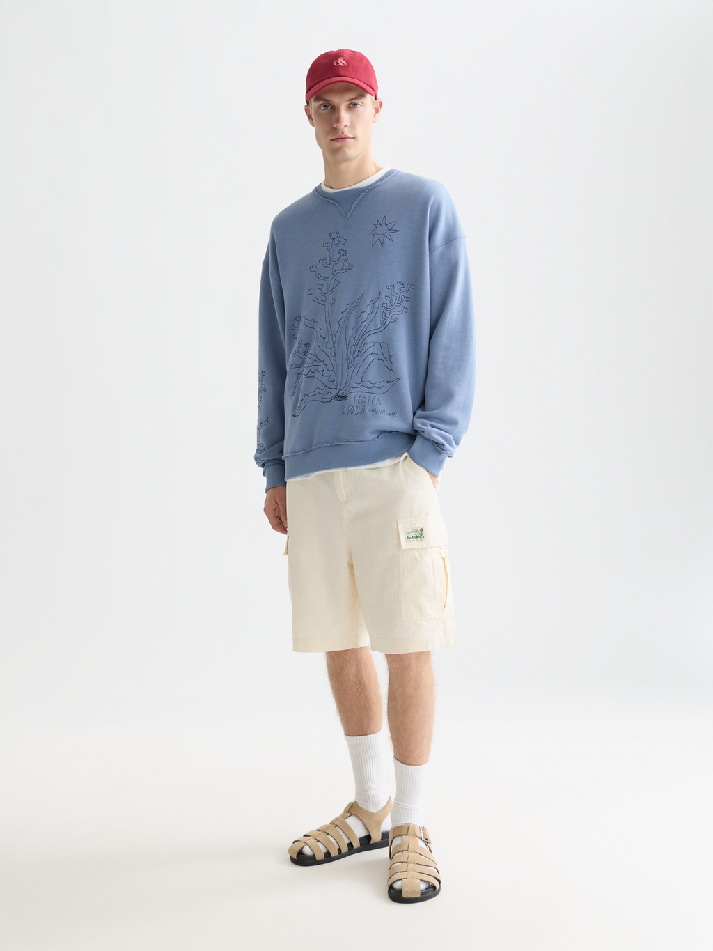 Embroidered Loose-Fit Sweatshirt